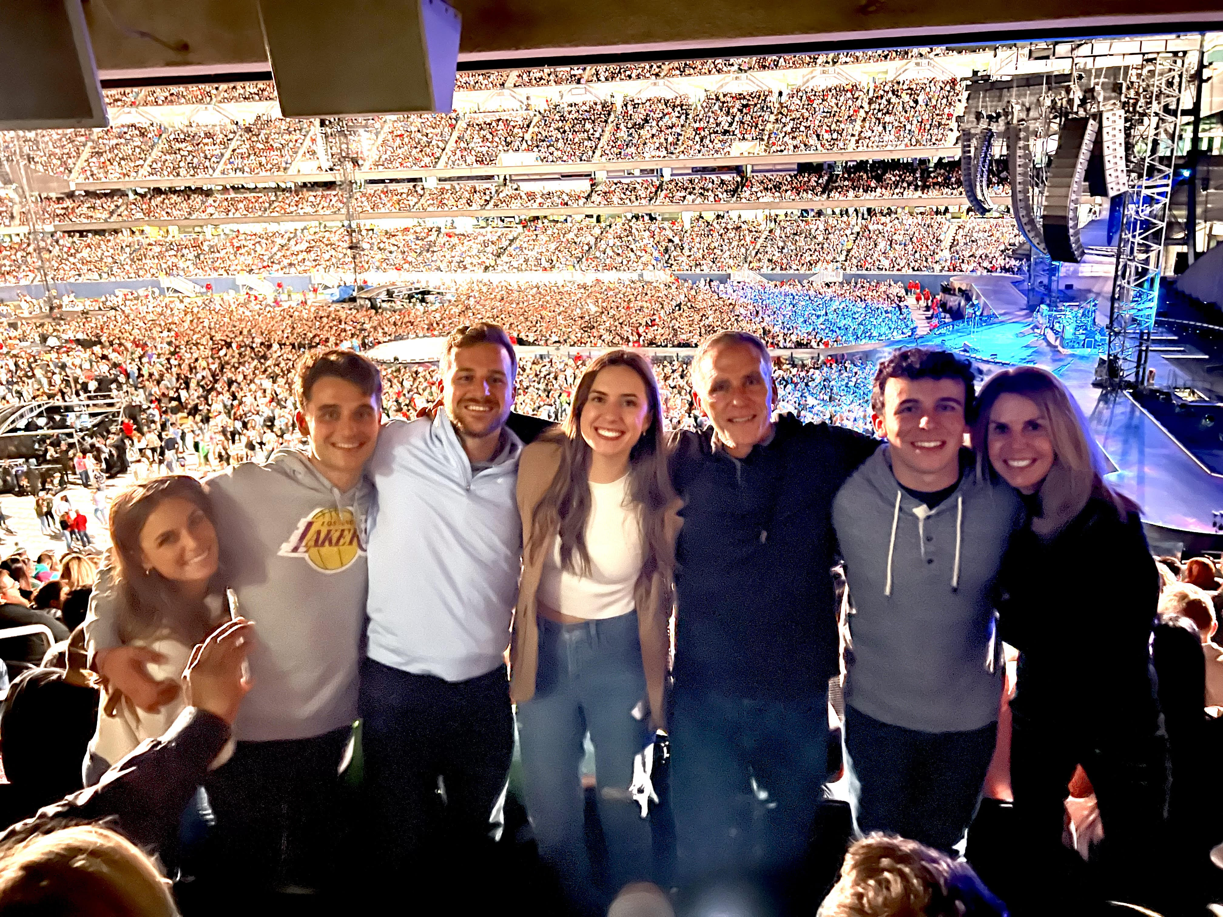 Joe’s family attended a Coldplay concert together to celebrate his five-year survivorship.